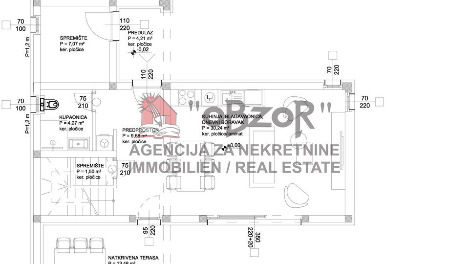 Haus, 97 m2, Verkauf, Nin - Grbe