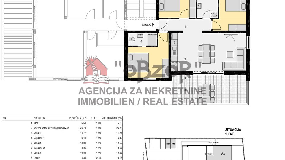 Apartma, 95 m2, Prodaja, Novalja