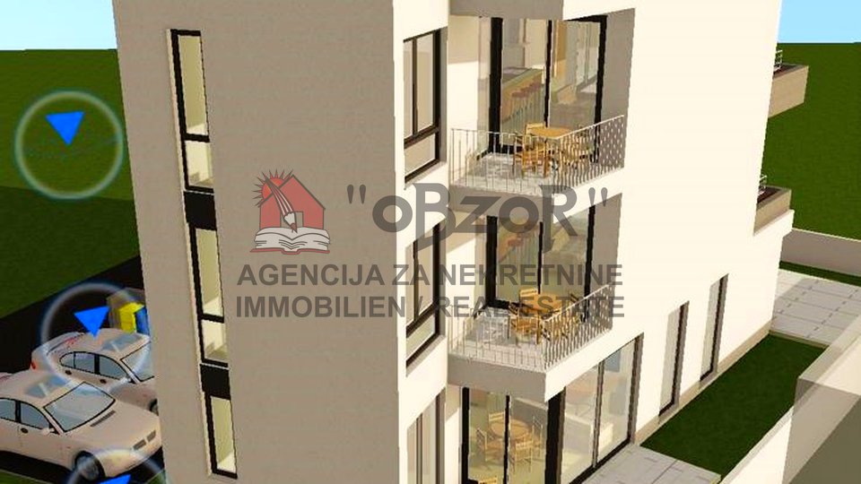 Petrčane-PUNTA RADMAN, Drei-Zimmer-Wohnung (105 m2) + Dachterrasse (87 m2) – NEUBAU
