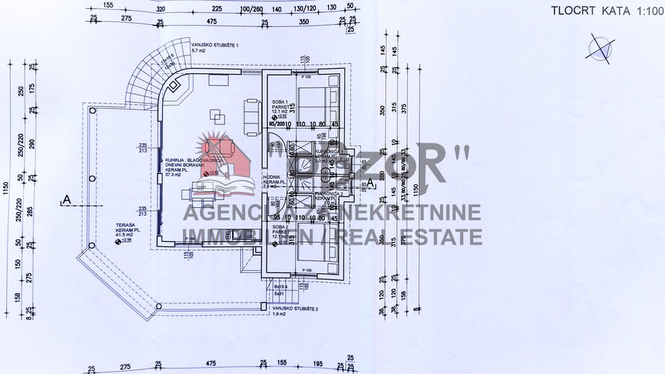 Pridraga – Einfamilienhaus mit Blick auf das Meer