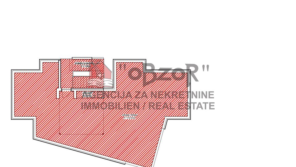 Petrčane-PUNTA RADMAN, trosoban stan(106m2) + krovna terasa(113m2) - NOVOGRADNJA