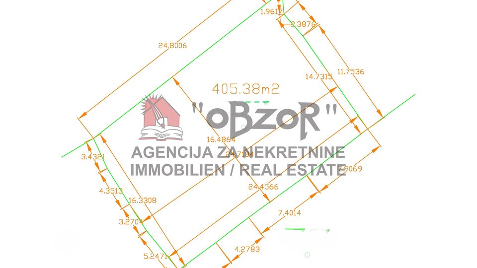 Land, 405 m2, For Sale, Zadar - Plovanija