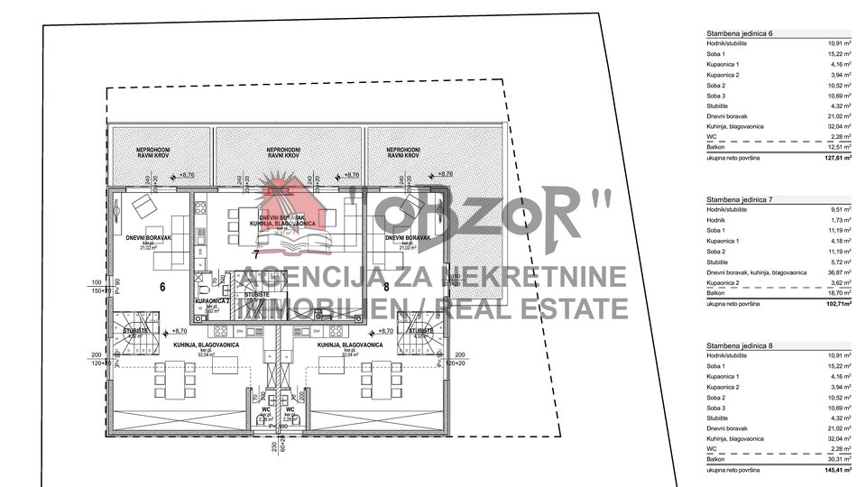 POVLJANA- Dvoetažan apartman (S6) 127,61m2 - NOVOGRADNJA